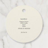 Trendy Citroenen Thuisgemaakte Limoncello Fleslabe Bedankjes Labels (Achterkant)