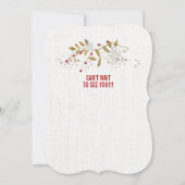 Trendy Classy Poinsettia Kerstfeest Kaart (Achterkant)