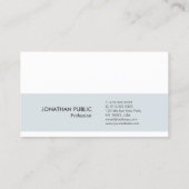 Trendy Clean Elegant Afspraakherinnering Plain Afsprakenkaartje (Achterkant)