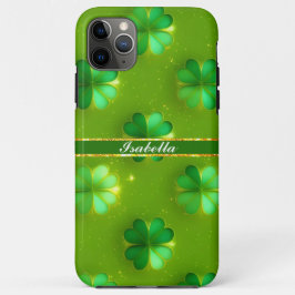 Trendy Clover 4 Lijsten Groen Collectie iPhone 11 Pro Max Hoesje