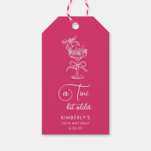 Trendy Cocktail Een Tini Bit Ouder 30e Verjaardag Cadeaulabel