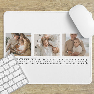 Trendy Collage Foto & Best Family Ever Best Gift Muismat
