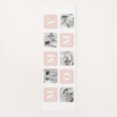 Trendy Collage Foto & Pastel Roze Beste mamedift Yogamat (Voorkant)