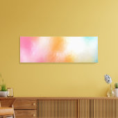 Trendy Colorful Abstract Art Modern Yellow Green Canvas Afdruk (Insitu (Woonkamer))