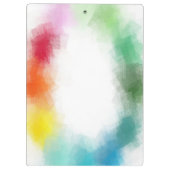 Trendy Colorful Abstracte Aangepaste Moderne Sjabl Klembord (Achterkant)