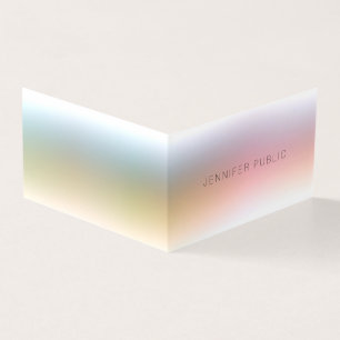 Trendy Colorful Elegant Modern Simple Professional Visitekaartjes
