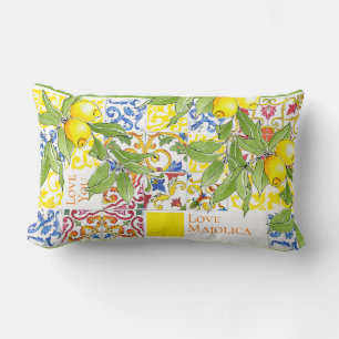 Trendy Colorful Italy Majolica Tegels Kussen