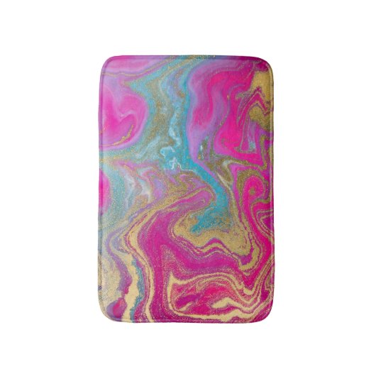 Trendy Colorful Marble Pattern Badmat (Voorkant Verticaal)
