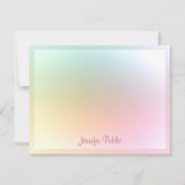 Trendy Colorful Sjabloon Calligragrafeerde de Teks (Achterkant)