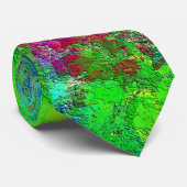 Trendy Colorful Waterverven Design Stropdas (Opgerold)