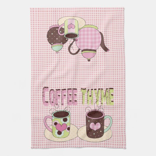 Trendy Colors Coffee Time Kitchen Towel Theedoek (Verticaal)