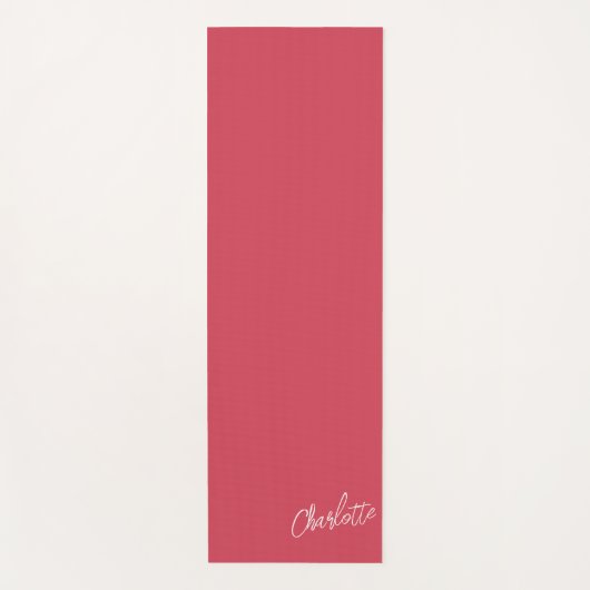 Trendy Colors Personalized Script Yogamat (Voorkant)