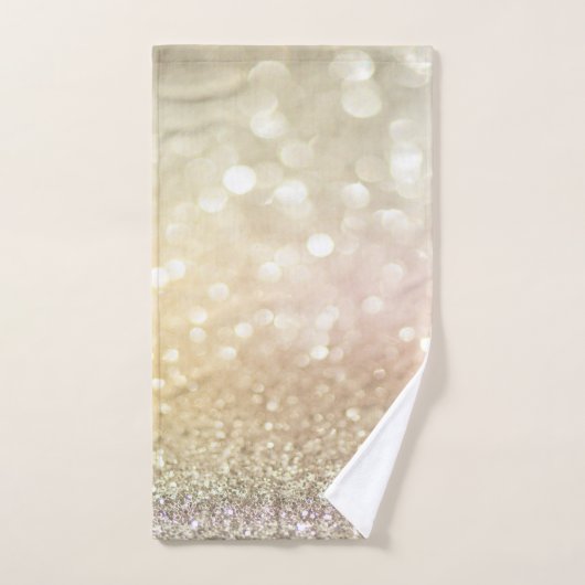 Trendy Cool Glitter Bokeh Bad Handdoek (Handdoek)