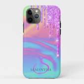 Trendy Cool Glitter Drivers Ombre Holographic Case-Mate iPhone Case (Achterkant)