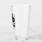 Trendy Cool "GOLF DAD" Typografie Pint Glas (Links)