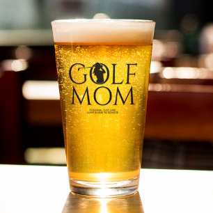 Trendy Cool "GOLF MOM" Pint Glas