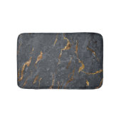 Trendy Cool Gray Gold Marble Stone Badmat (Voorkant)
