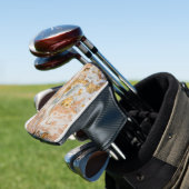 Trendy Cool Marble Gold Touch Golfheadcover (Insitu)
