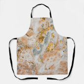Trendy Cool Marble Gold Touch Schort (Voorkant)