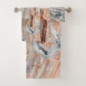 Trendy Cool Marble Stone Pattern Bad Handdoek (Insitu)