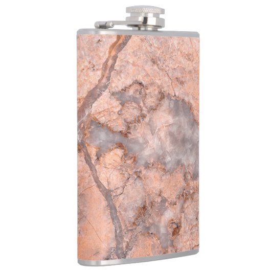 Trendy Cool Marble Stone Texture Heupfles (Rechts)