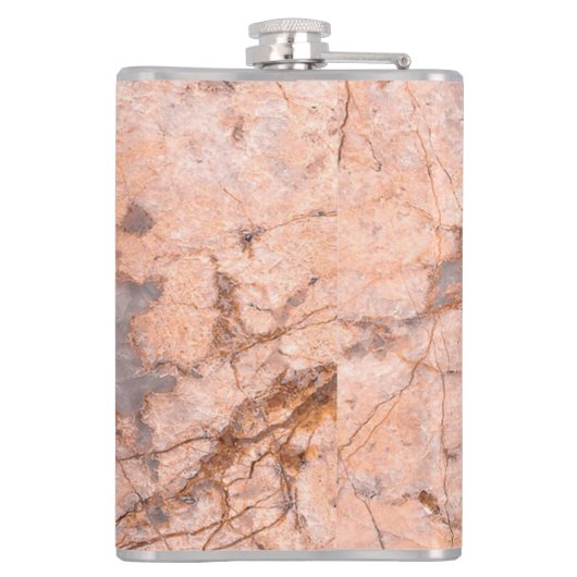 Trendy Cool Marble Stone Texture Heupfles (Achterkant)