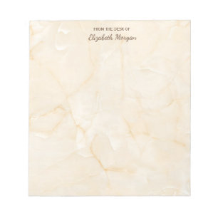 Trendy Cool Marble Stone Texture - Personalized Notitieblok