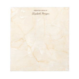 Trendy Cool Marmer Steen Textuur - Gepersonalisee Notitieblok