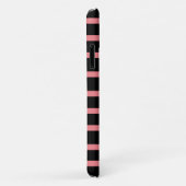 Trendy Cool Pink Pink Stripe Black Case-Mate iPhone Case (Achterkant/rechts)