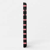 Trendy Cool Pink Pink Stripe Black Case-Mate iPhone Case (Achterkant/links)