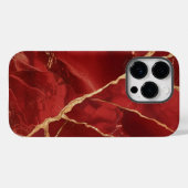 Trendy Cool Red Marble Case-Mate iPhone Case (Achterkant (horizontaal))