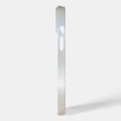 Trendy Cool Silver Glitter Waterverf Pineappel Case-Mate iPhone Case (Achterkant / Links)