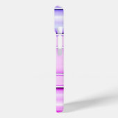 Trendy Cool Striped Paarse Case-Mate iPhone Case (Achterkant / Links)
