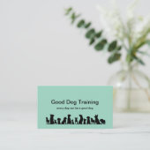 Trendy Cool Trainer Chien Carte de visite moderne (Debout devant)