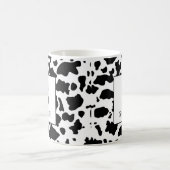 Trendy Cow Print Monogram Initial Name Mug (Centre)
