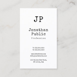 Trendy Creative Classic Design Smart Plain Retro Visitekaartje