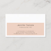 Trendy Creative Design Modern Slank Plain Luxe Visitekaartje (Voorkant)