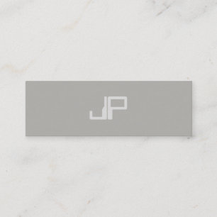 Trendy Creative Design Monogram Minimalist Plain Mini Visitekaartje
