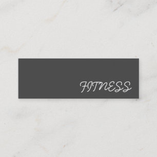 Trendy Creative Gray Fitness Carte de visite sport