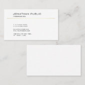 Trendy Creative Modern Design Minimalist Plain Visitekaartje (Voorkant / Achterkant)