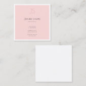 Trendy Creative Monogrammed Sleek Grafisch Ontwerp Vierkante Visitekaartje (Voorkant / Achterkant)