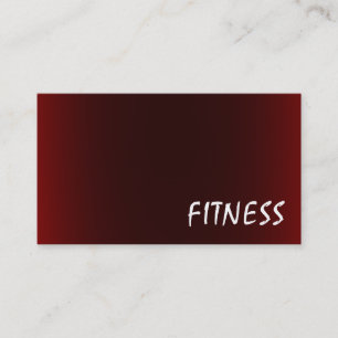 Trendy Creative Red Fitness Sport Visitekaartje