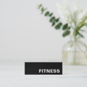 Trendy Creative Wood Fitness Carte de visite sport (Debout devant)