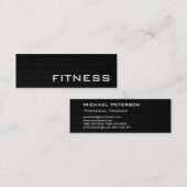 Trendy Creative Wood Fitness Carte de visite sport (Devant / Derrière)