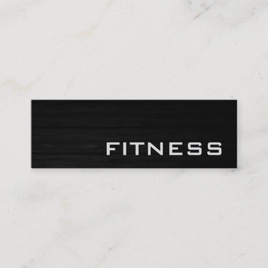 Trendy Creative Wood Fitness Carte de visite sport (Devant)