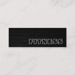 Trendy Creative Wood Fitness Carte de visite sport