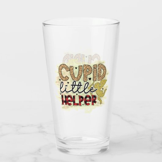 Trendy Cupid Valentijnsdag Glas (Achterkant)