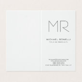 Trendy custom maakte modern minimalistisch visitekaartjes (Buitenkant ongevouwen)