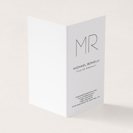 Trendy custom maakte modern minimalistisch visitekaartjes (Buitenkant)