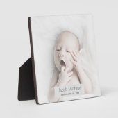 Trendy Custom Name Baby Foto Fotoplaat (Voorkant)